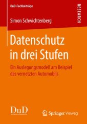 book Datenschutz in drei Stufen