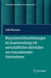 book Menschenrechtsverletzungen im Zusammenhang mit wirtschaftlichen Aktivitäten von transnationalen Unternehmen