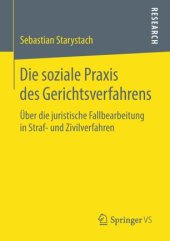 book Die soziale Praxis des Gerichtsverfahrens