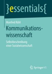 book Kommunikationswissenschaft