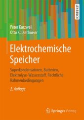 book Elektrochemische Speicher