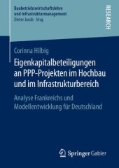 book Eigenkapitalbeteiligungen an PPP-Projekten im Hochbau und im Infrastrukturbereich