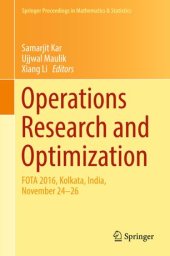 book Operations Research and Optimization