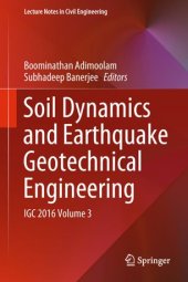 book Soil Dynamics and Earthquake Geotechnical Engineering