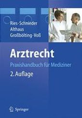 book Arztrecht : Praxishandbuch für Mediziner