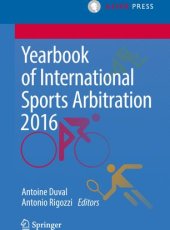 book Yearbook of International Sports Arbitration 2016