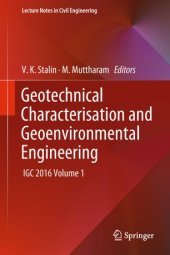 book Geotechnical Characterisation and Geoenvironmental Engineering