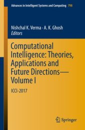 book Computational Intelligence: Theories, Applications and Future Directions - Volume I