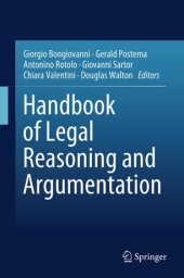 book Handbook of Legal Reasoning and Argumentation