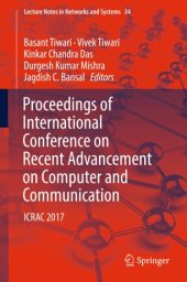 book Proceedings of International Conference on Recent Advancement on Computer and Communication