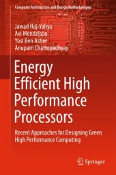 book Energy Efficient High Performance Processors