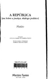 book A República [ou sobre a justiça, diálogo político]