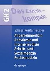 book Allgemeinmedizin, Anästhesie und Intensiv­medizin, Arbeits- und Sozialmedizin, Rechtsmedizin