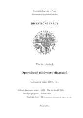 book Operadic resolutions of diagrams (Operadicke resolventy diagramu) [PhD thesis]