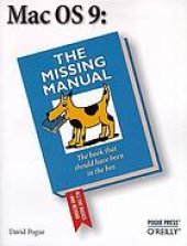 book Mac OS 9 : the missing manual