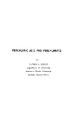 book Perchloric Acid and Perchlorates