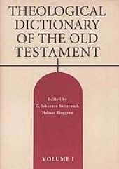 book Theological Dictionary of the Old Testament