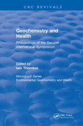 book Geochemistry and health : [proceedings of the second International Symposium]