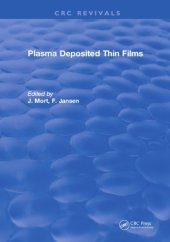 book Plasma deposited thin films