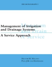 book Management of irrigation and drainage systems : a service approach