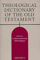 book Theological Dictionary of the Old Testament