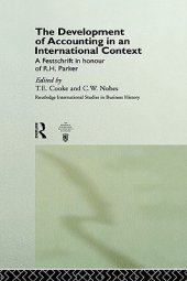 book The Development of Accounting in an International Context: A Festschrift in Honour of R. H. Parker