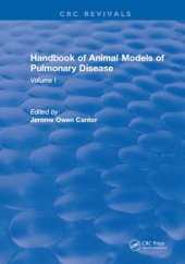 book Handbook of Animal Models of Pulmonary Disease. Volume I