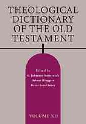 book Theological Dictionary of the Old Testament