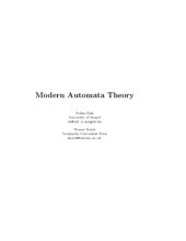 book Modern Automata Theory