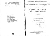 book El texto antioqueno de la Biblia griega. I. 1–2 Samuel