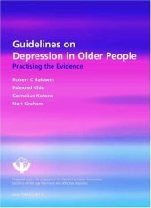 book Guidelines on Depression in Older People: Practicing the Evidence