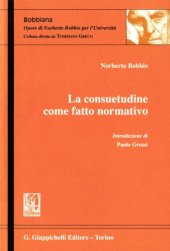 book La consuetudine come fatto normativo