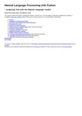book Natural Language Processing with Python