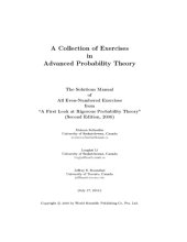 book A first look at rigorous probability theory - solutions manual