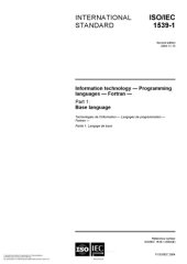 book ISO/IEC 1539-1:2003 - Programming Languages - Fortran - Base language