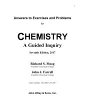 book Chemistry : A Guided Inquiry [Answers to exercises and problems]