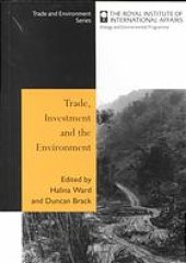 book Trade, Investment and the Environment