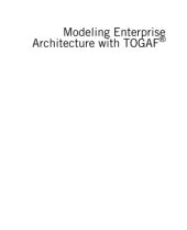 book Modeling Enterprise Architecture with Togaf: A Practical Guide Using UML and Bpmn