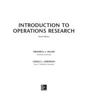 book Introduction to Operations Research