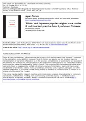 book ‘Shinto’ and Japanese popular religion: case studies of multi-variant practice from Kyushu and Okinawa