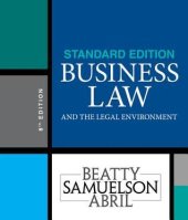 book Business Law and the Legal Environment, Standard Edition