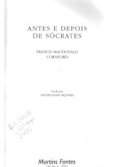 book Antes e depois de Sócrates