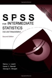 book SPSS for Intermediate Statistics: Use and Interpretation