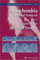 book Mitochondria: Practical Protocols