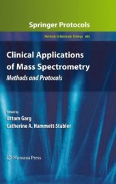 book Clinical Applications of Mass Spectrometry: Methods and Protocols