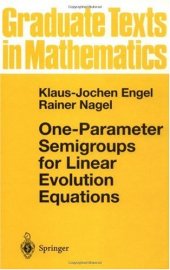 book One-Parameter Semigroups for Linear Evolution Equations