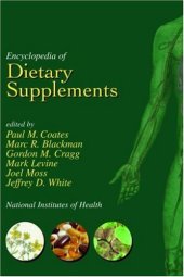 book Encyclopedia of Dietary Supplements