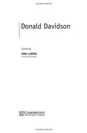 book Donald Davidson