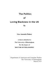 book The Politics of Loving Blackness in the UK