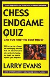 book Chess endgame quiz : can you find the best move?